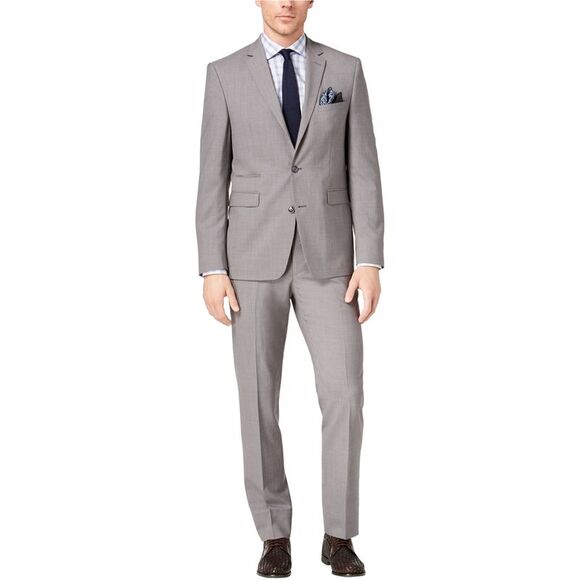 Vince Camuto Mens Slim Fit Stretch Dress Pant Slacks Grey NWT